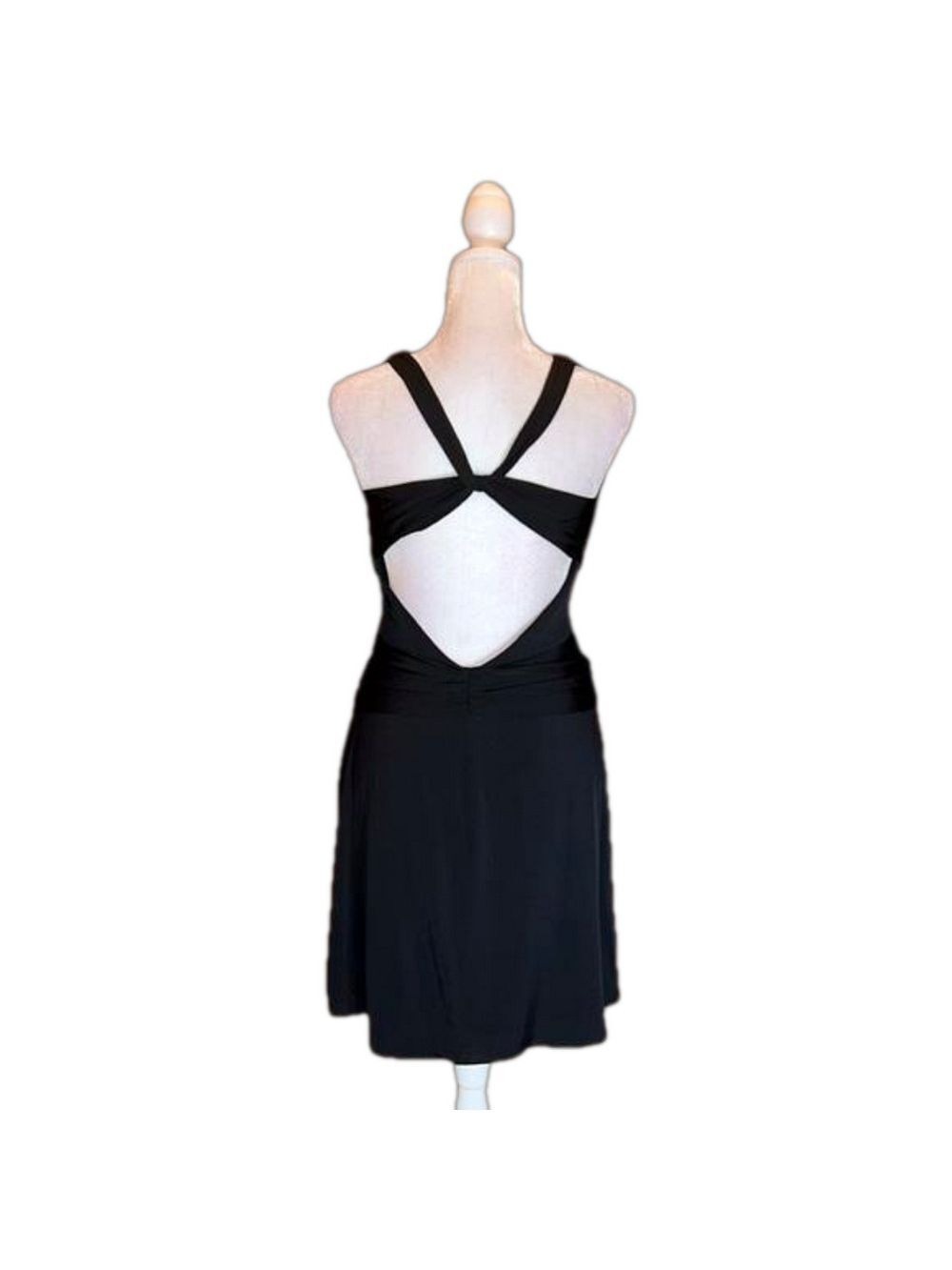 LAUNDRY by SHELLI SEGAL Sexy Black Evening Cocktail Party Dress Size 6. NWT! - Picture 7 of 13
